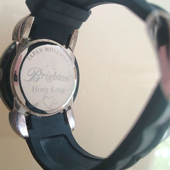 Vintage Brighton Watch- HONG KONG- Japan Swarovski Crystals Silver HTF RARE main image 8